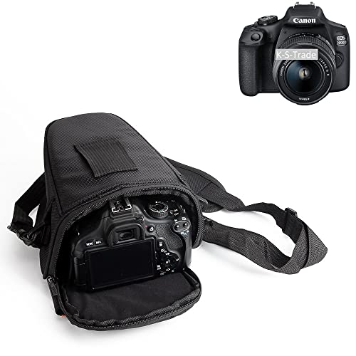 K-S-Trade Kameratasche Für Canon EOS 2000D Kameratasche Fototasche Schultertasche Umhängetasche Für Canon EOS 2000D Colt Für Systemkameras von K-S-Trade