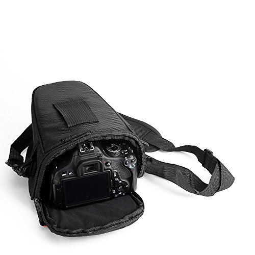 K-S-Trade Kameratasche Für Canon EOS 250D Kameratasche Fototasche Schultertasche Umhängetasche Für Canon EOS 250D Colt Für Systemkameras von K-S-Trade
