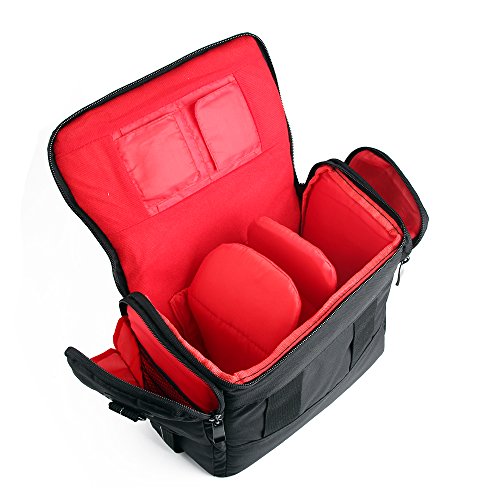 K-S-Trade Kameratasche Für OM System OM-5 Für OM System OM-5 Kameratasche Fototasche Schultertasche Zubehör Tasche Einteilbare Trennwänden Für von K-S-Trade