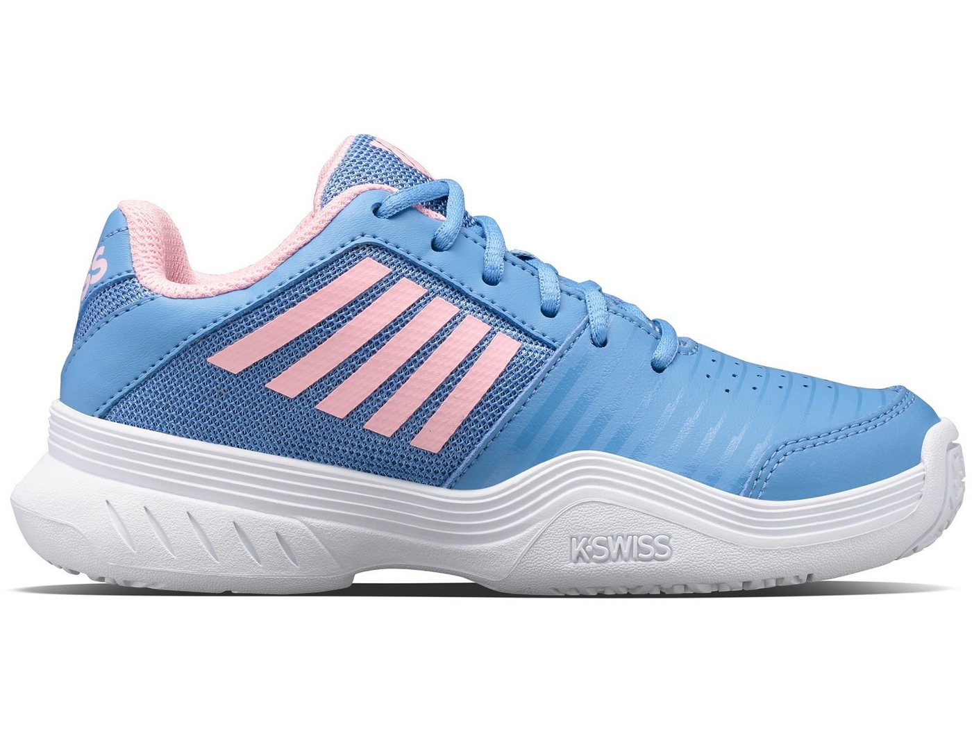 K-Swiss Performance KSwiss Court Express Allcourt hellblau/pink Kids Tennisschuh von K-Swiss Performance