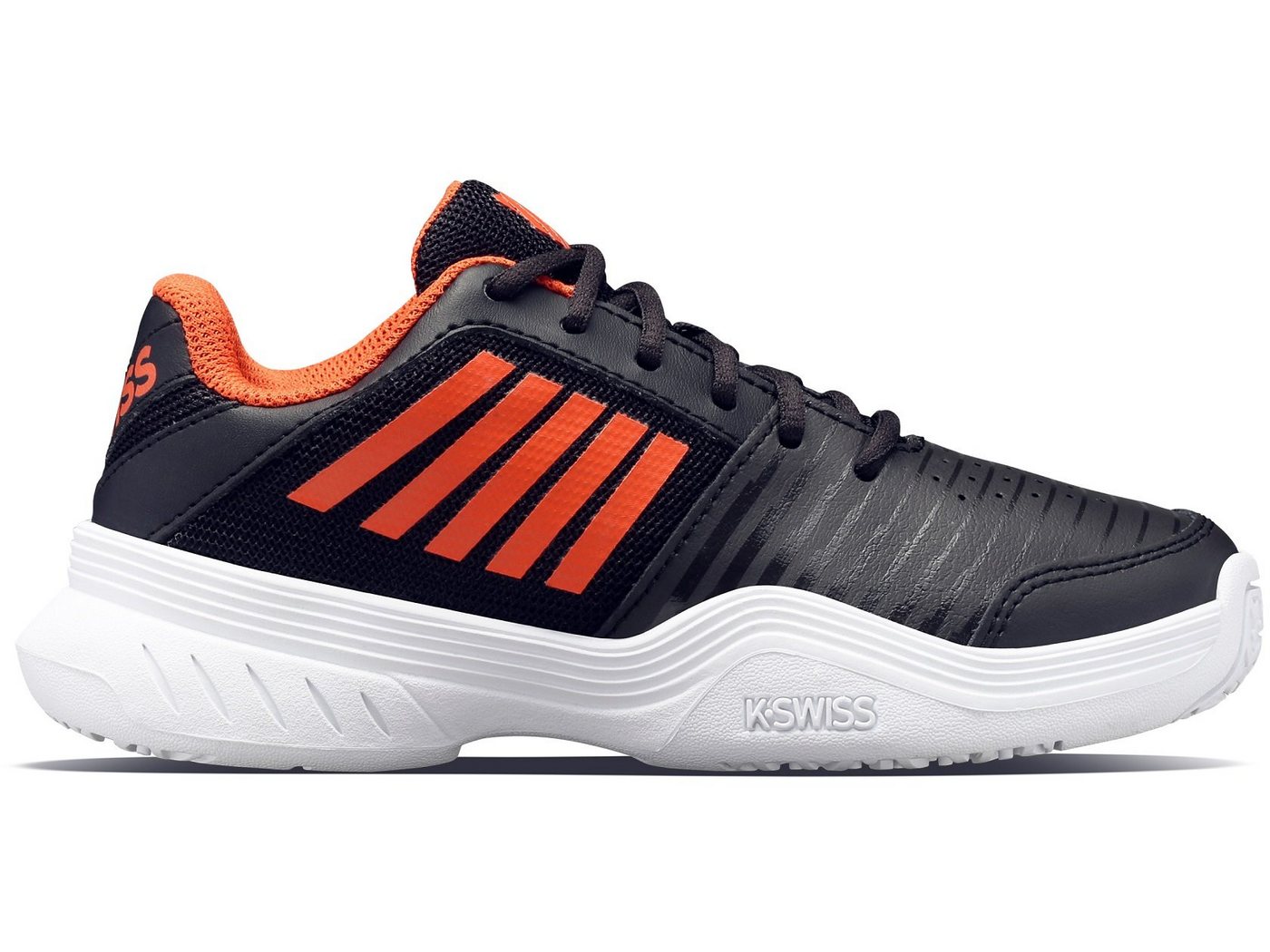 K-Swiss Performance KSwiss Court Express schwarz/orange Allcourt Kleinkinder Tennisschuh von K-Swiss Performance