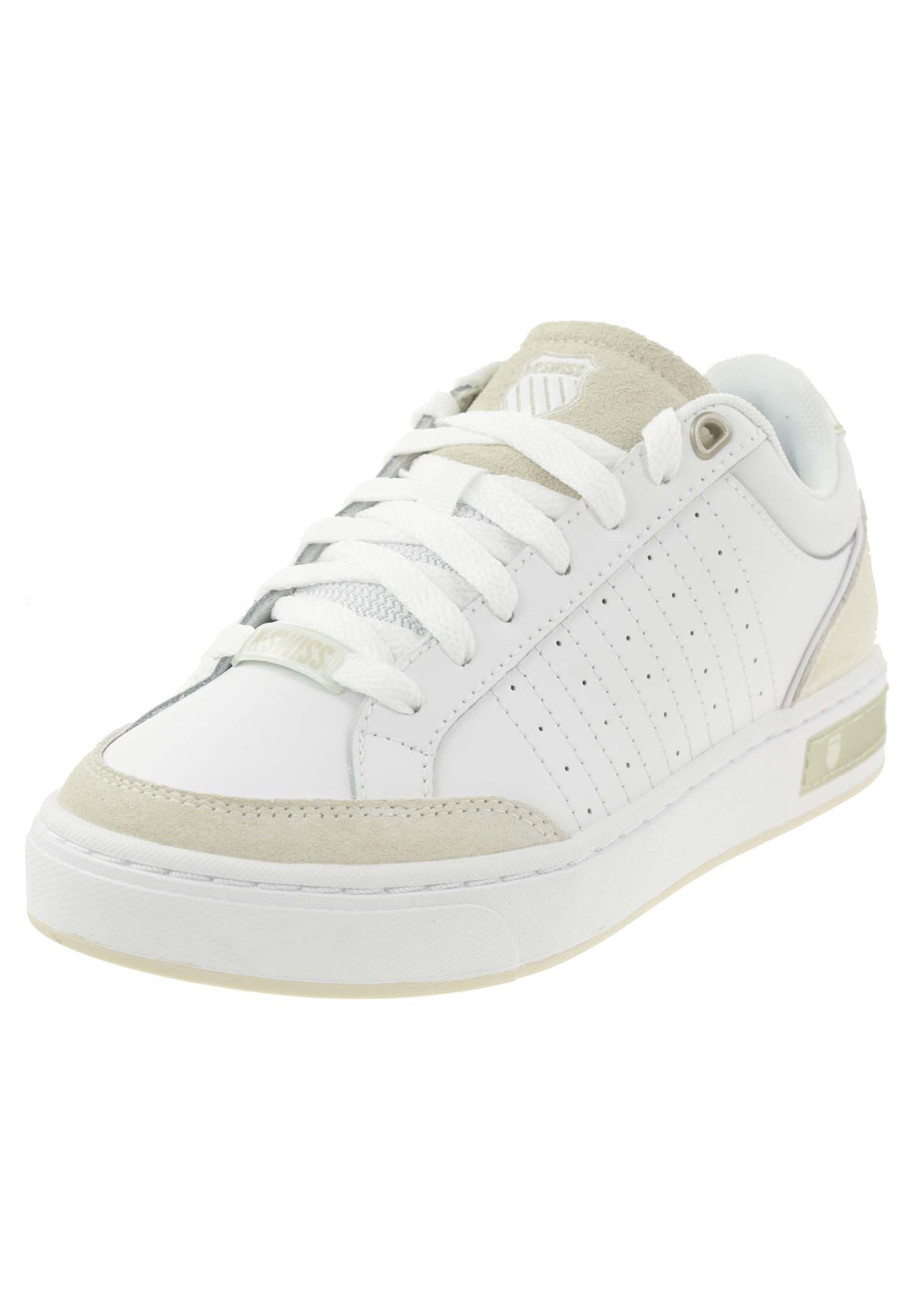 K-SWISS Court Block Damen Sneaker Sportschuh 97411-977-M weiss/beige von K-Swiss