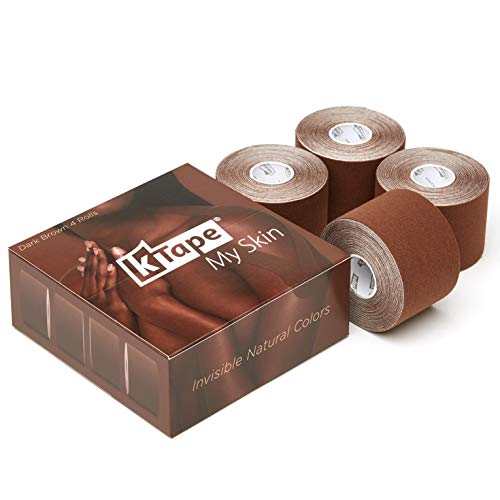 K-Tape® My Skin Dark Brown Box of 4 (4 Rollen, à 5cm x 5m) von K-Tape
