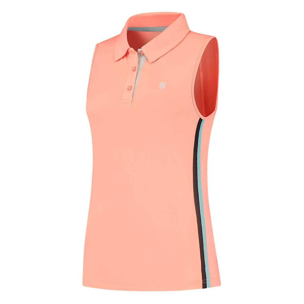 K-swiss Hypercourt Short Sleeve Polo Orange S Frau von K-swiss