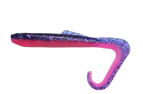 K.P Baits Hybrid Worm Twister 3" 7,5 cm 5 Stück 062 Lila Pink von K.P