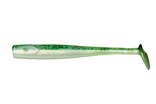 K.P Baits Slim Shad Gummifisch 4" 10 cm 5 Stück 103 Green Pearl von K.P