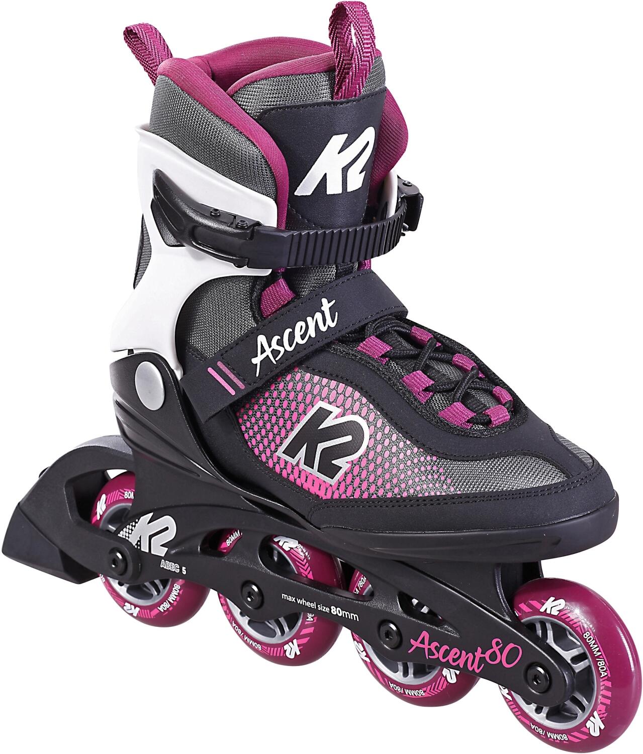 K2 Ascent 80 Inlineskate Damen (Größe: 37.0 (US=7.0), design) von K2 Skates