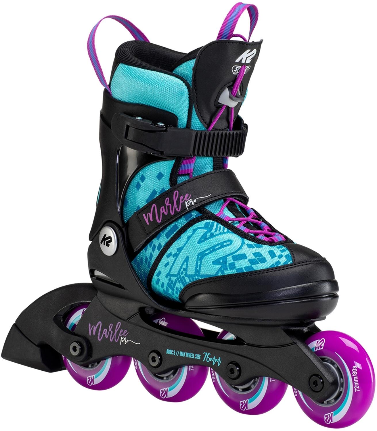 K2 Marlee Pro Inlineskate Girl (32.0-37.0 (M), light blue/purple (72-er Räder)) von K2 Skates