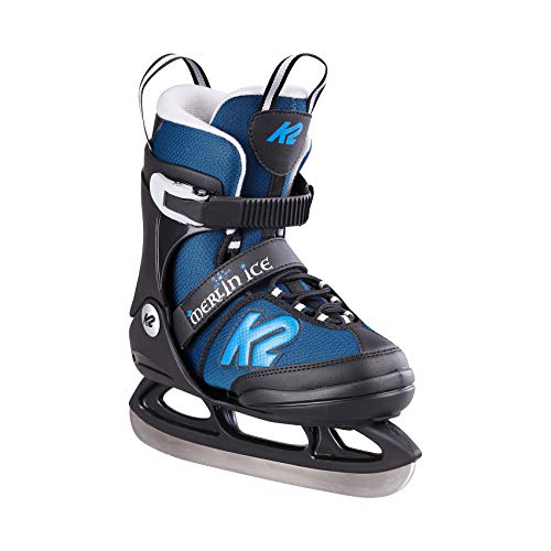 K2 Skates Jungen Schlittschuhe Merlin Ice, Black - Blue, 25E0305 von K2