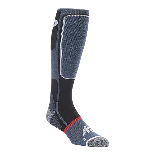 K2 Unisex – Erwachsene Freeride Sock Skisocken, red-White-Blue, L von K2