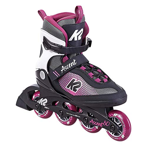 K2 Skates Damen Inline Skates ASCENT 80 W, black - grey - purple, 36 EU von K2