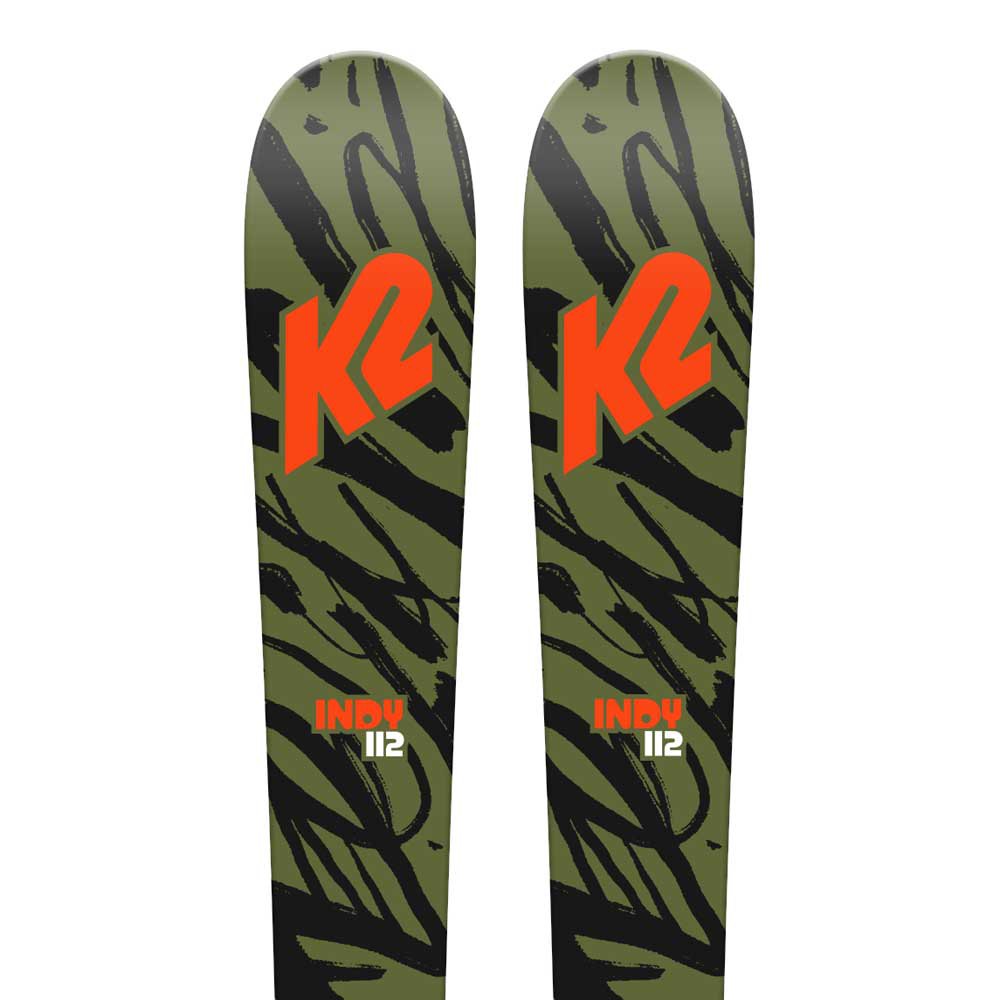 K2 Indy+fdt 4.5 S Plate Alpine Skis Grün 76 von K2