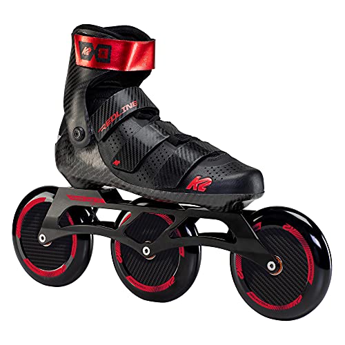 K2 Skates Unisex Inline Skates REDLINE 125, black - red, 30F0199.1.1.115 von K2