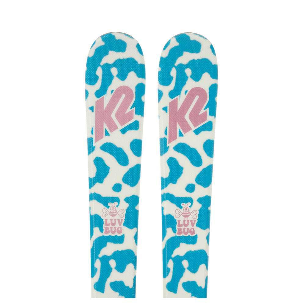 K2 Luv Bug+fdt 4.5 L Plate Alpine Skis Blau 124 von K2