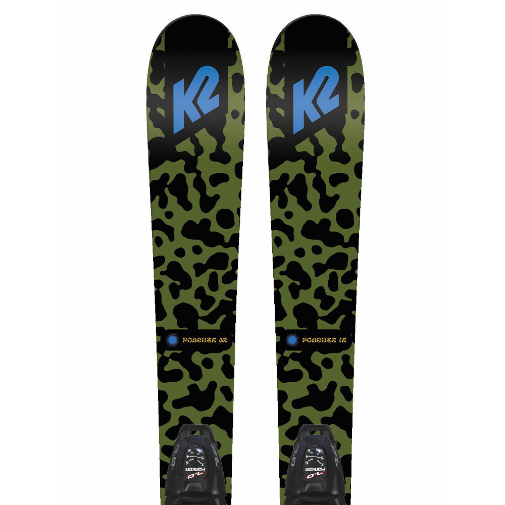 K2 Poacher Jr+fdt 4.5 S Plate Youth Alpine Skis Mehrfarbig 109 von K2