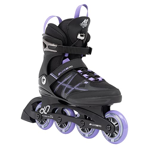 K2 Skates Damen Inline Skates ALEXIS 80 PRO, black - lavendar, 30G0213.1.1.105 von K2