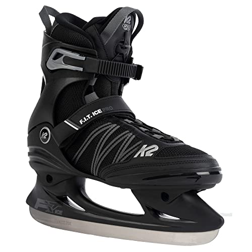 K2 Skates Herren Schlittschuhe F.I.T. Ice PRO — Black-Grey — 25F0015, EU: 39 (Mondo: 245 / cm: 24.5 / UK: 5.5 / US: 6.5) von K2