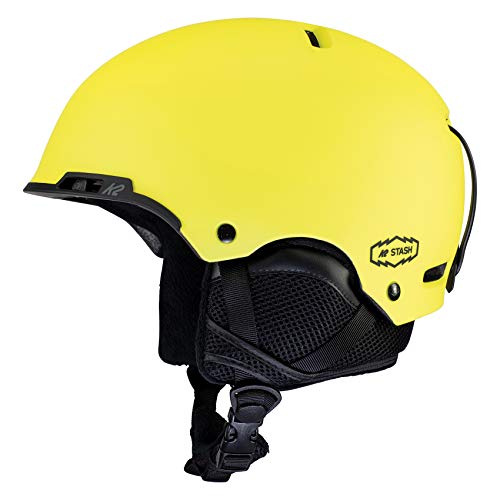 K2 Unisex – Erwachsene Stash Skihelm/Snowboardhelm, viral Yellow, S (51-55cm) von K2