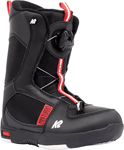K2 Jungen Snowboarding Snowboard-Boots Mini Turbo — Black — 11F2033, EU: 34 (Mondo: 215 / cm: 21.5 / UK: 2 / US: 3) von K2
