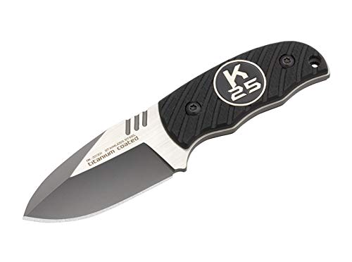 K25 Unisex – Erwachsene Dakar feststehendes Messer, Schwarz, 12,5 cm von K25