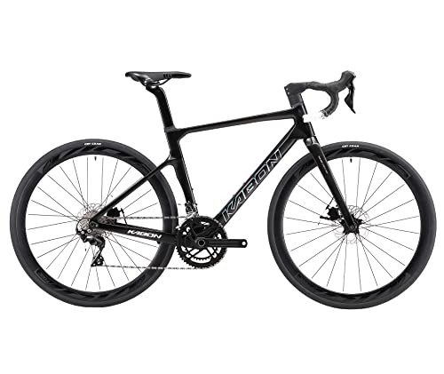 KABON Carbon Rennrad, 700C Carbon Fiber Rahmen Rennrad mit Shimano 105 R7120 24 Speed Gruppensatz Hydraulische Scheibenbremse Rennrad für Erwachsene von KABON