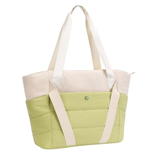 Große Kapazität, Fitness-Tasche, Reisetasche, gesteppt, Schultertasche, modisch, Sport, Übernachtung, für Arbeit, Fitnessstudio, gestepptes Training, Fitness, große Kapazität, Reisen für Sport, grün von KAHDGSS