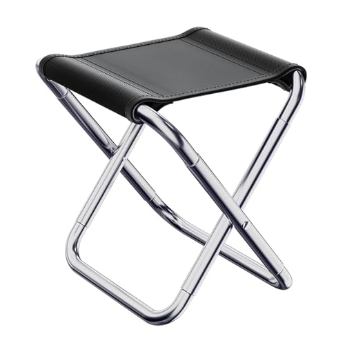 KAHDGSS Leichte Aluminiumlegierung Stuhl Camping Klappbarer Zusammenklappbarer Angelhocker Kleine Bank Für Erwachsene Kinder Freien von KAHDGSS
