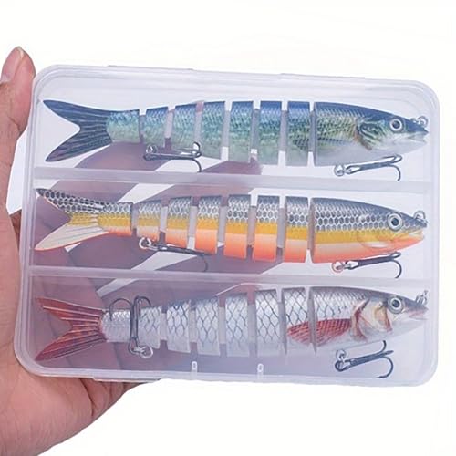 KAHDGSS Mehrere Abschnitte Künstlicher Fischköder Köder Fishhooks Jointed Swimbait Crankbait Fishing Realistische Sinkende Schwimmköder Mehrere Abschnitte Fischereiköder KAHDGSS Mehrere Abschnitte Künstlicher Fischköder Köder Fishhooks Jointed Swimbait Crankbait Fishing Realistische Sinkende Schwimmköder Mehrere Abschnitte Fischereiköder von KAHDGSS