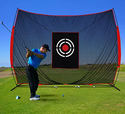 Golf-Übungsnetze für Hinterhof-Fahren im Innenbereich, strapazierfähig, Golf-Fahren, Pitching Netze für Hinterhof, hochwertig, tragbar, Golfballnetz, Käfige mit Rahmen und Ziel, 3,5 x 3 m von KAIDIDA