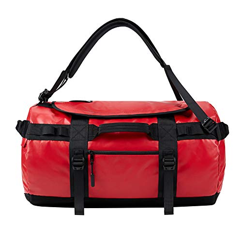 KALIDI Reisetasche Transporttasche Duffle Bag Rucksack wasserfeste Sporttasche 50L,Rot … von KALIDI