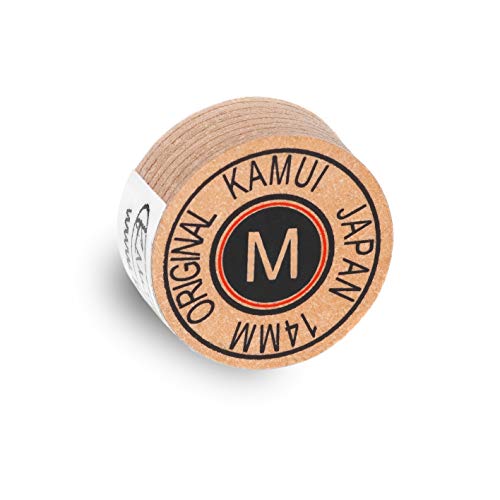 KAMUI Original laminierte Billard-Queue-Spitze – 1 Stück (mittel, 14 mm) von KAMUI