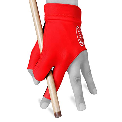 Kamui Billardhandschuh – QuickDry – für linke Hand – Rot (M) von KAMUI