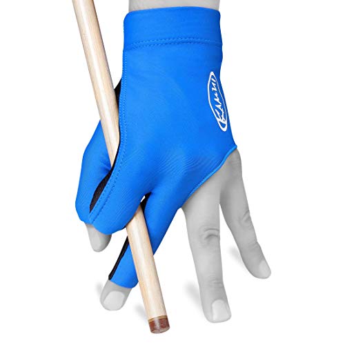 Kamui Billardhandschuh für Linkshänder, QuickDry, Blau, Größe M von KAMUI