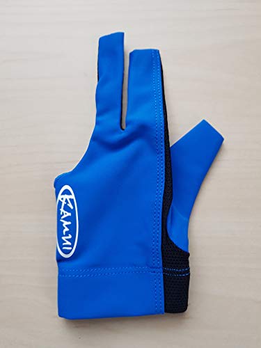 New Kamui Billard Pool Glove – Für die linke Hand – Medium – Blau von KAMUI