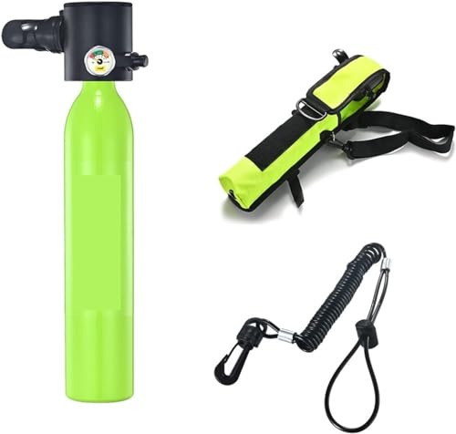 KANBUN 0,5 l Mini-Sauerstoffflasche, Tauchunterricht, Unterwasser-Atmung, Tauchausrüstung, Atem-Gerätetauchausrüstung (Farbe: Groen, Größe: M) von KANBUN