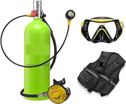 KANBUN 2 Liter Tauch-Schnorchelausrüstung Unterwasser-Rebreather Restdruckmessgerät Tauchausrüstung von KANBUN