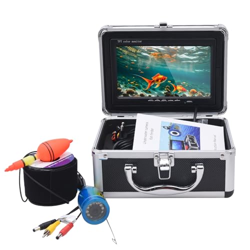 KAOLALI Kamera für Unterwasserangeln, 7 Zoll (17,8 cm), LCD-Display, HD, 1080P, Unterwasserkamera, Angeln, wasserdicht, für Eisfischen im See und Boot, Kabel 50 m von KAOLALI