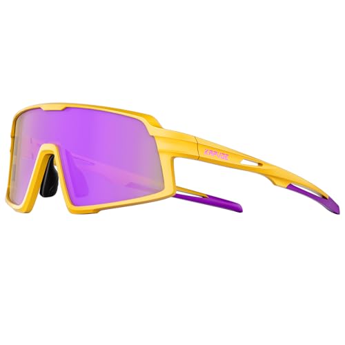 KAPVOE Kinder Polarisierte Sonnenbrille Jugend Baseball Sonnenbrille für Jungen Mädchen UV400 Sport Softball Laufen Radfahren Brille K251 von KAPVOE