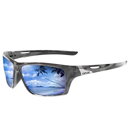 KAPVOE Polarisierende Sport-Sonnenbrille hohe Definition hohen Kontrast Objektiv für Männer Frauen Radfahren Angeln Golf Laufen Fahren Angeln Baseball 09 von KAPVOE