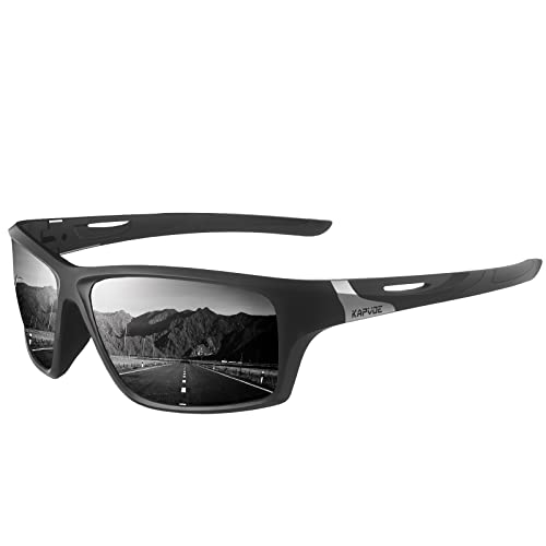 KAPVOE Polarisierende Sport-Sonnenbrille hohe Definition hohen Kontrast Objektiv für Männer Frauen Radfahren Angeln Golf Laufen Fahren Angeln Baseball 11 von KAPVOE