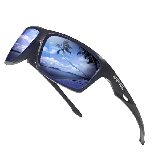 KAPVOE Polarisierende Sport-Sonnenbrille hohe Definition hohen Kontrast Objektiv für Männer Frauen Radfahren Laufen Fahren Angeln Angeln Golf 02 von KAPVOE