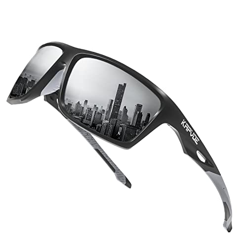 KAPVOE Polarisierende Sport-Sonnenbrille hohe Definition hohen Kontrast Objektiv für Männer Frauen Radfahren Laufen Fahren Angeln Angeln Golf 05 von KAPVOE