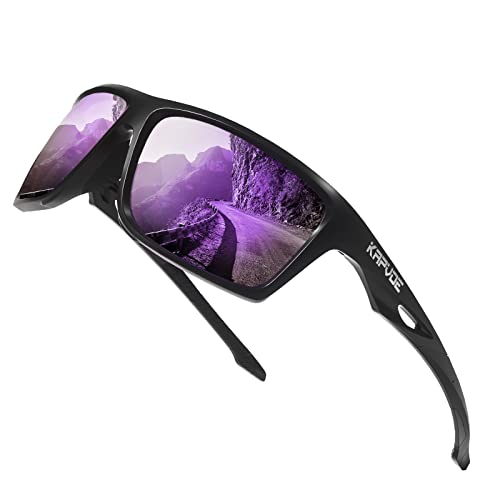 KAPVOE Polarisierende Sport-Sonnenbrille hohe Definition hohen Kontrast Objektiv für Männer Frauen Radfahren Laufen Fahren Angeln Angeln Golf 07 von KAPVOE