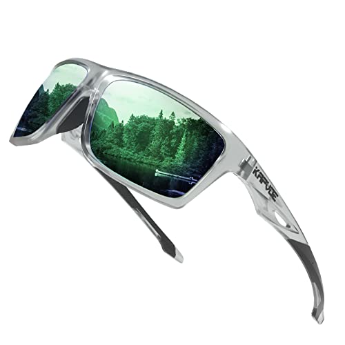 KAPVOE Polarisierende Sport-Sonnenbrille hohe Definition hohen Kontrast Objektiv für Männer Frauen Radfahren Laufen Fahren Angeln Angeln Golf 08 von KAPVOE