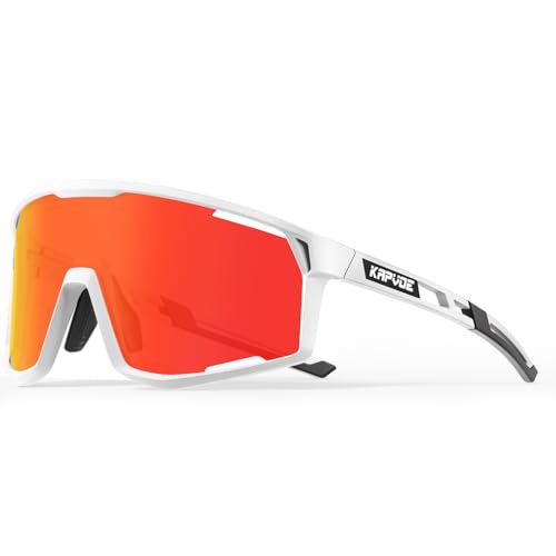 KAPVOE Polarisierte Radfahren Brille Sport Sonnenbrille Männer Frauen Outdoor MTB Baseballgläser UV400 Cycling Eyewear von KAPVOE
