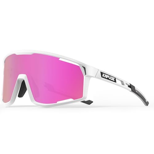 KAPVOE Polarisierte Radfahren Brille Sport Sonnenbrille Männer Frauen Outdoor MTB Baseballgläser UV400 Cycling Eyewear von KAPVOE