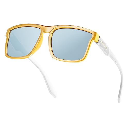 KAPVOE Polarisierte Sonnenbrille für Damen und Herren, Autofahren, Angeln, klassischer Stil, blendfrei, UV400-Schutz von KAPVOE
