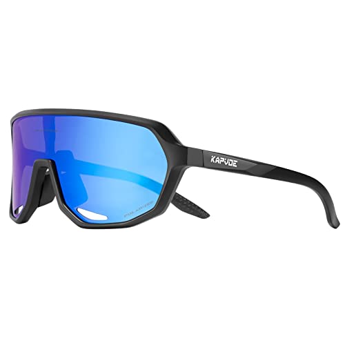 KAPVOE Fahrradbrille Sportbrille Baseball Sonnenbrille Polarisiert Herren Damen MTB Brille Radbrille Rennrad Radsport Laufen Golf Angeln von KAPVOE