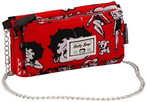 Betty Boop Rouge-Soft Geldbörse mit Kette, Rot von Betty Boop