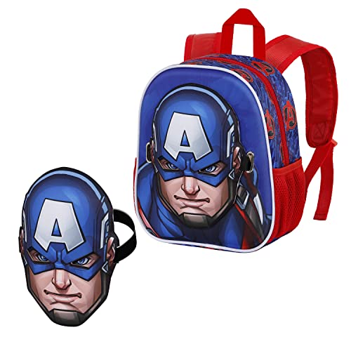 Captain America First-Maskenrucksack, Blau von Marvel